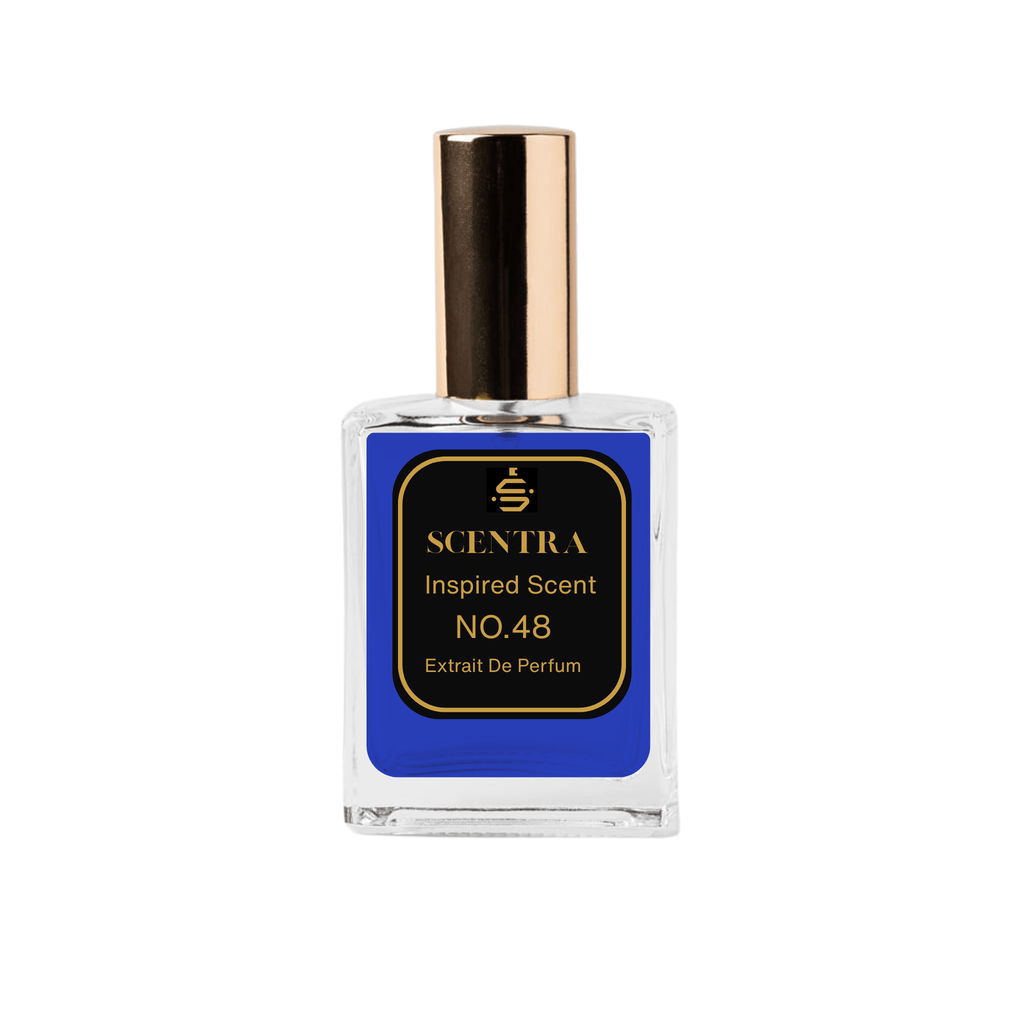 Scentra No.48 Extrait de Parfum glass bottle inspired by Amouage Interlude Man.