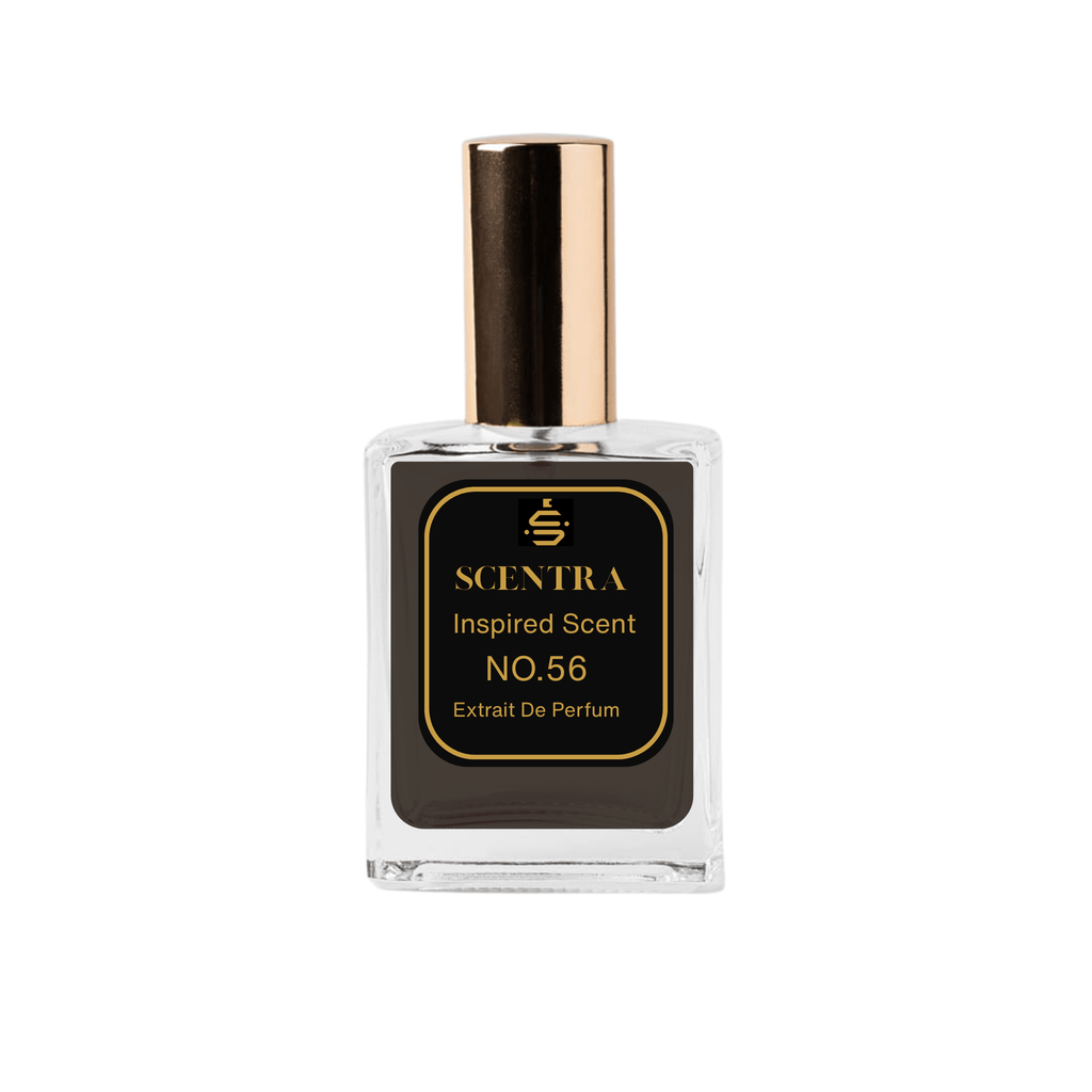 Scentra No.56 Extrait de Parfum bottle inspired by Tom Ford's leather Private Blend fragrance
