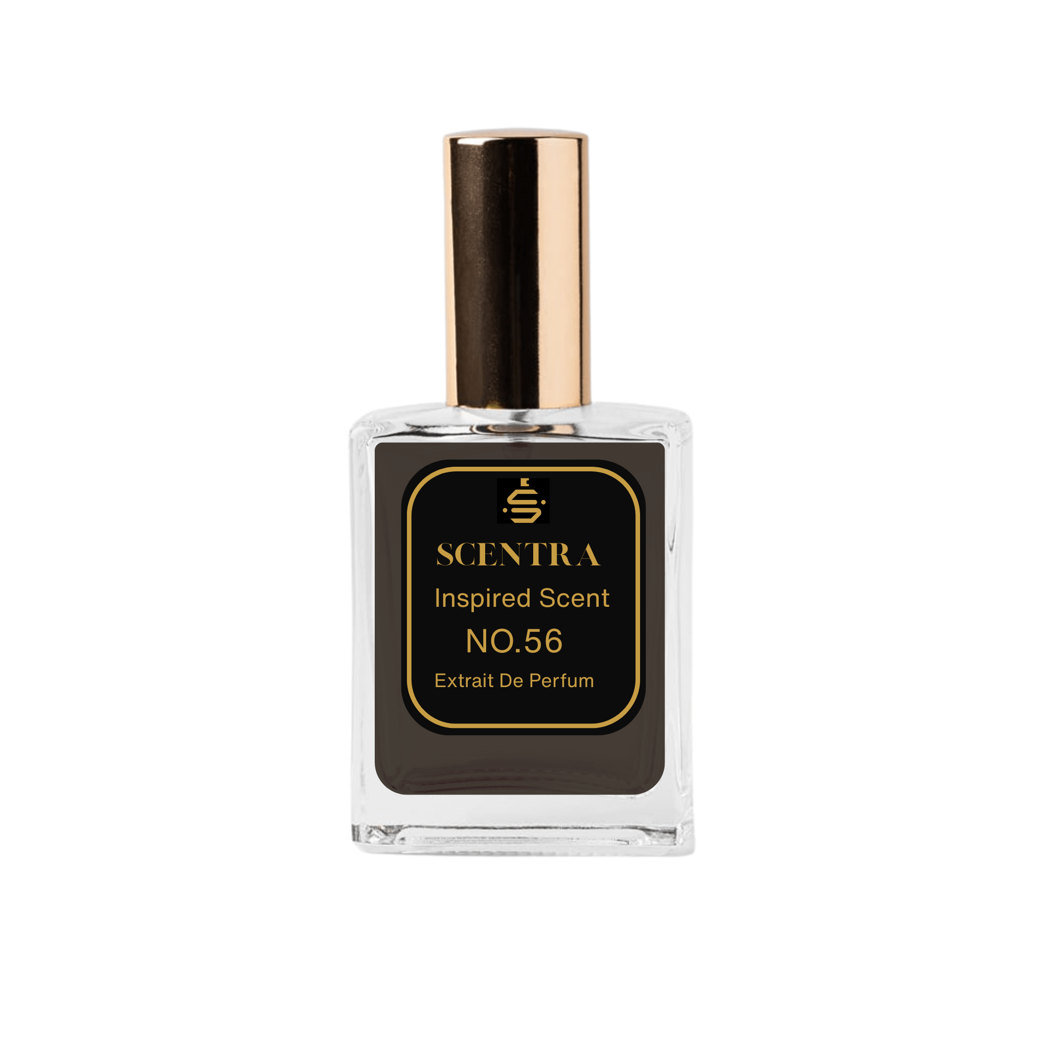 Scentra No.56 Extrait de Parfum bottle inspired by Tom Ford's leather Private Blend fragrance